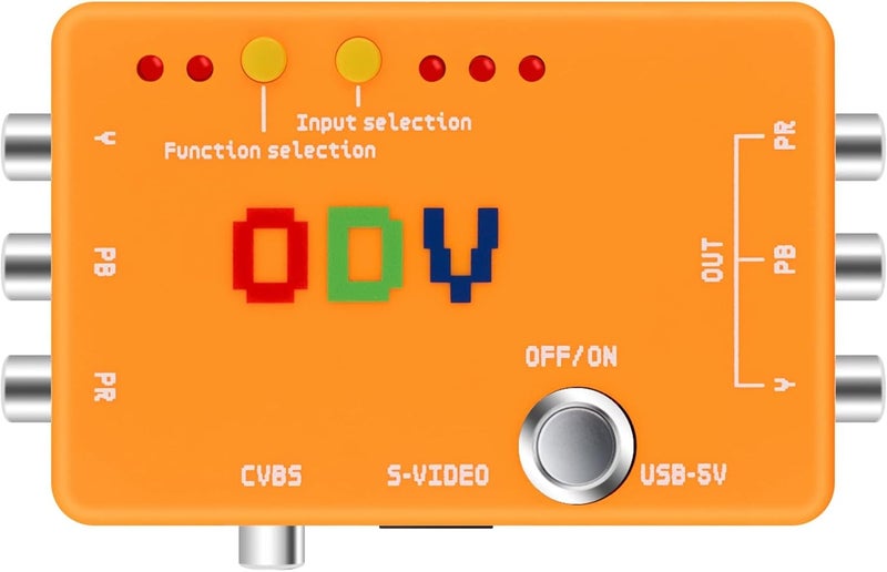 Mcbazel ODV-II Component/AV/CVBS/S-Video to Component Converter for Retro Gaming Console, Not Compatible with RGB Signals - Image 2